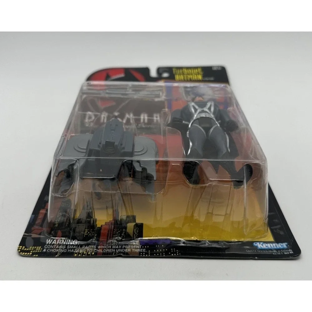 1992 KENNER BATMAN ANIMATED SERIES TURBOJET BATMAN GRAY MISSILE VARIANT NEW